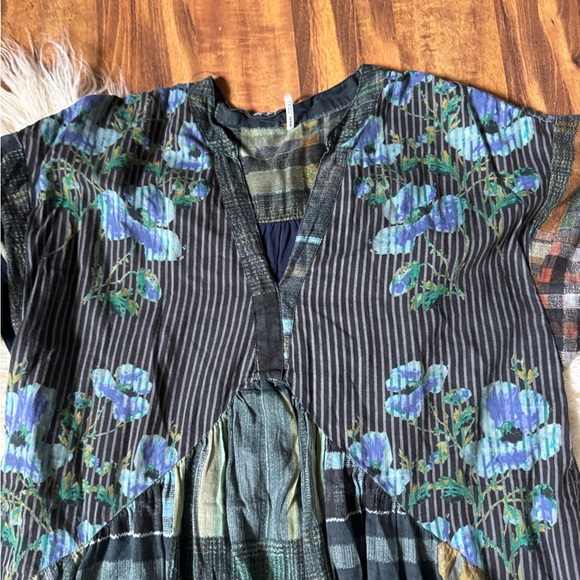 Free People Agnes Patchwork Printed Babydoll Dress - Picture 4 of 8